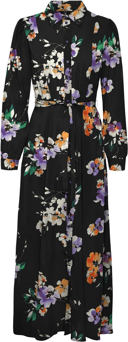 VERO MODA - VMSHILAH NAJA LS LONG SHIRT DRESS WVN GA - Dames - Mini jurken
