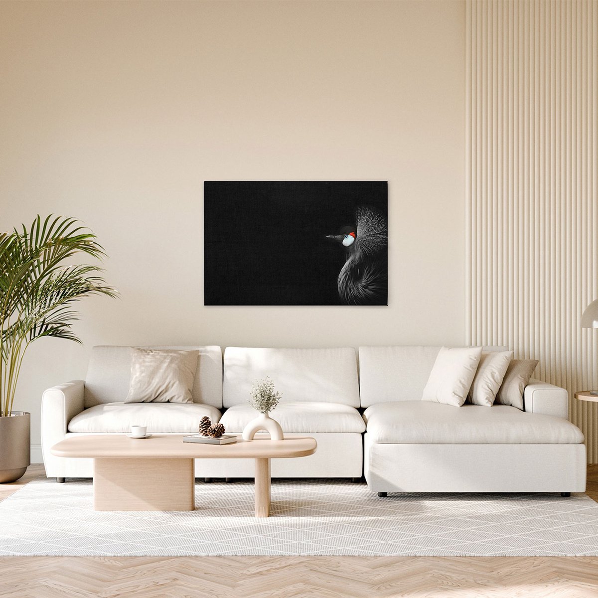 Canvas Crowned Crane | DD132198