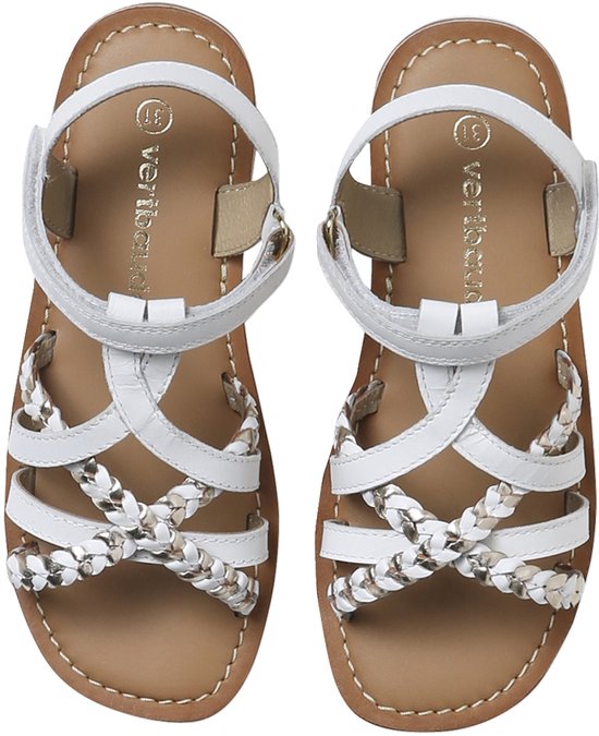 Vertbaudet Sandales scratchées cuir enfant