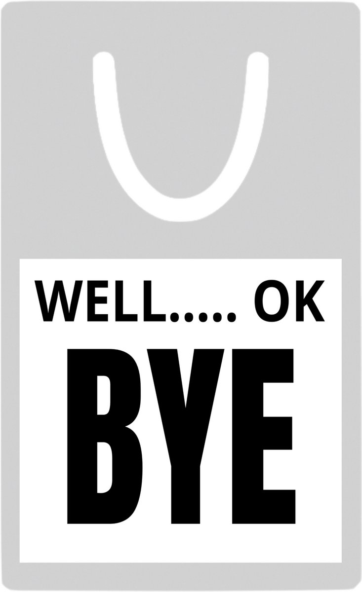 Hacebo® - Well ok bye metalen boekenlegger- Afscheid bedank cadeau - collega's - werk - afscheidscadeau - verjaardagscadeau - kado Bladwijzer boekenleggers - 7.6 cm x 5cm
