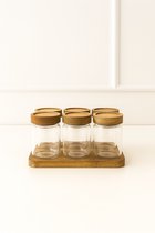 Creative Deco Houten opbergdoos | 28 x 9 x 5 cm | Houten organisatiedoos | Beukenhout | Dienblad voor snuisterijen, kostbaarheden, kruiden