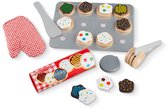 Melissa & Doug Houten set voor het snijden en bakken van koekjes (speeleten, materialen van hoge kwaliteit, 30 speelstukjes