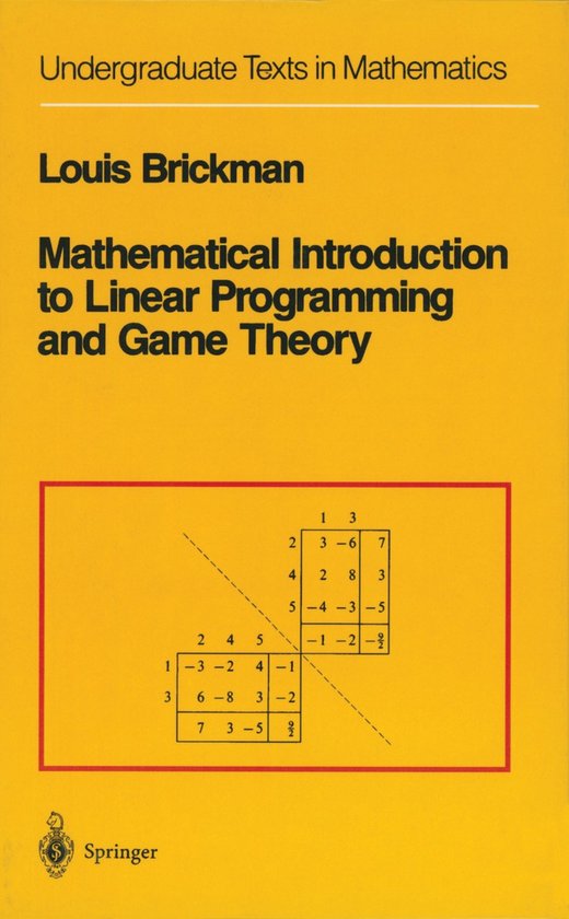 Mathematical Introduction to Linear Programming and Game The ... - cover