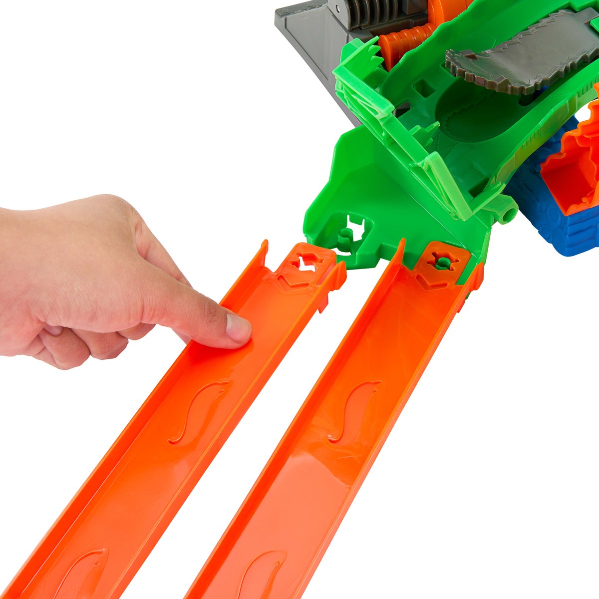 Hot Wheels Monstertrucks - Haaien vs. Dino's Draak Vernietiging Speelset en 2 Speelgoedtrucks — cadeau in Spellen & Speelgoed - foto 6