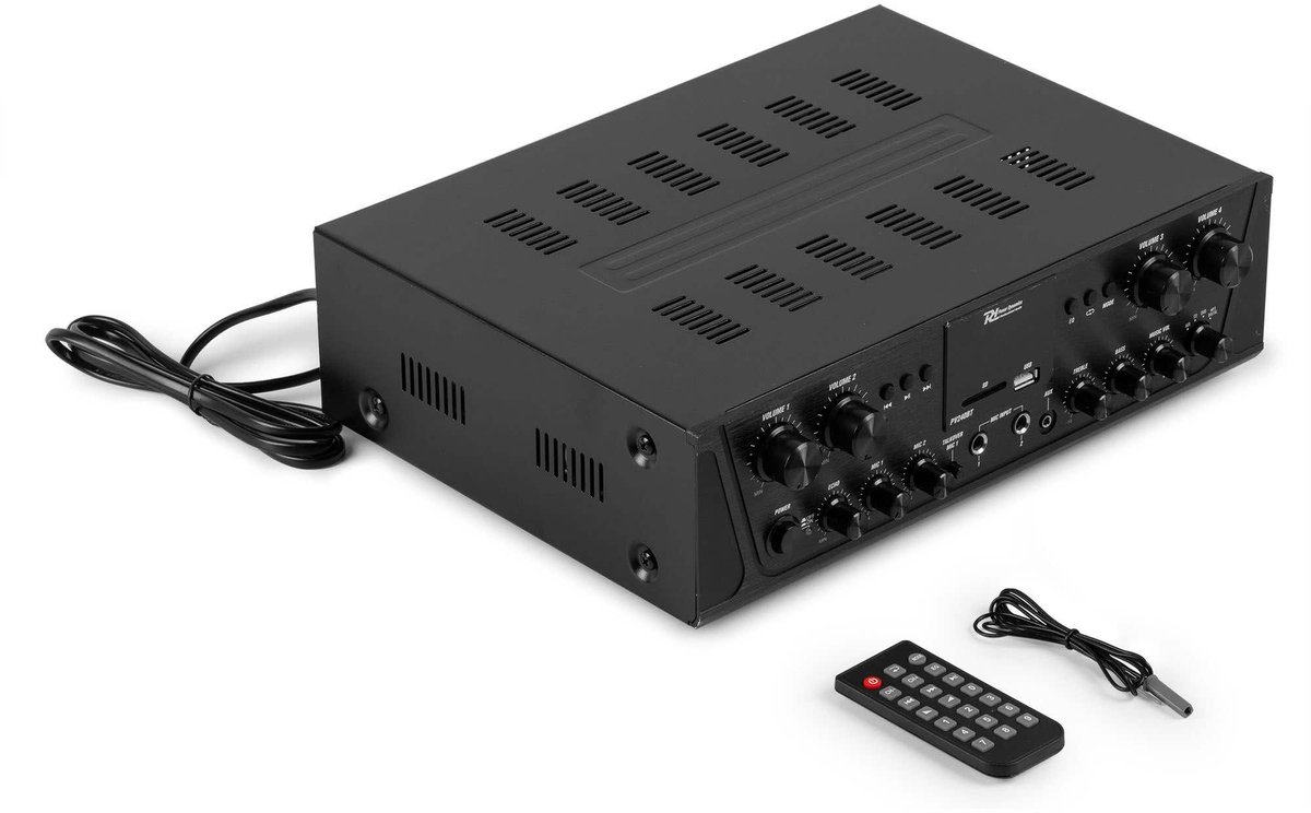 Geluidsinstallatie met Bluetooth - PV240BT 4-zone stereo versterker audio + 8 BD50B speakers - 5'' thumbnail 3