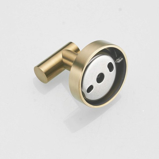 CBDYWVR Opvouwbare wandhaken, gouden zware kapstokhaak, ruimtebesparende vouwhaak voor badkamer, keuken, kast, entree, zwembad - 4 stuks zinklegering haken (4 stuks goud