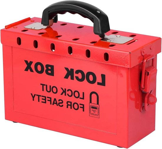 Lockout Tagout Box Draagbare Groep Lock Box met 12 Slots - Heavy Duty ...
