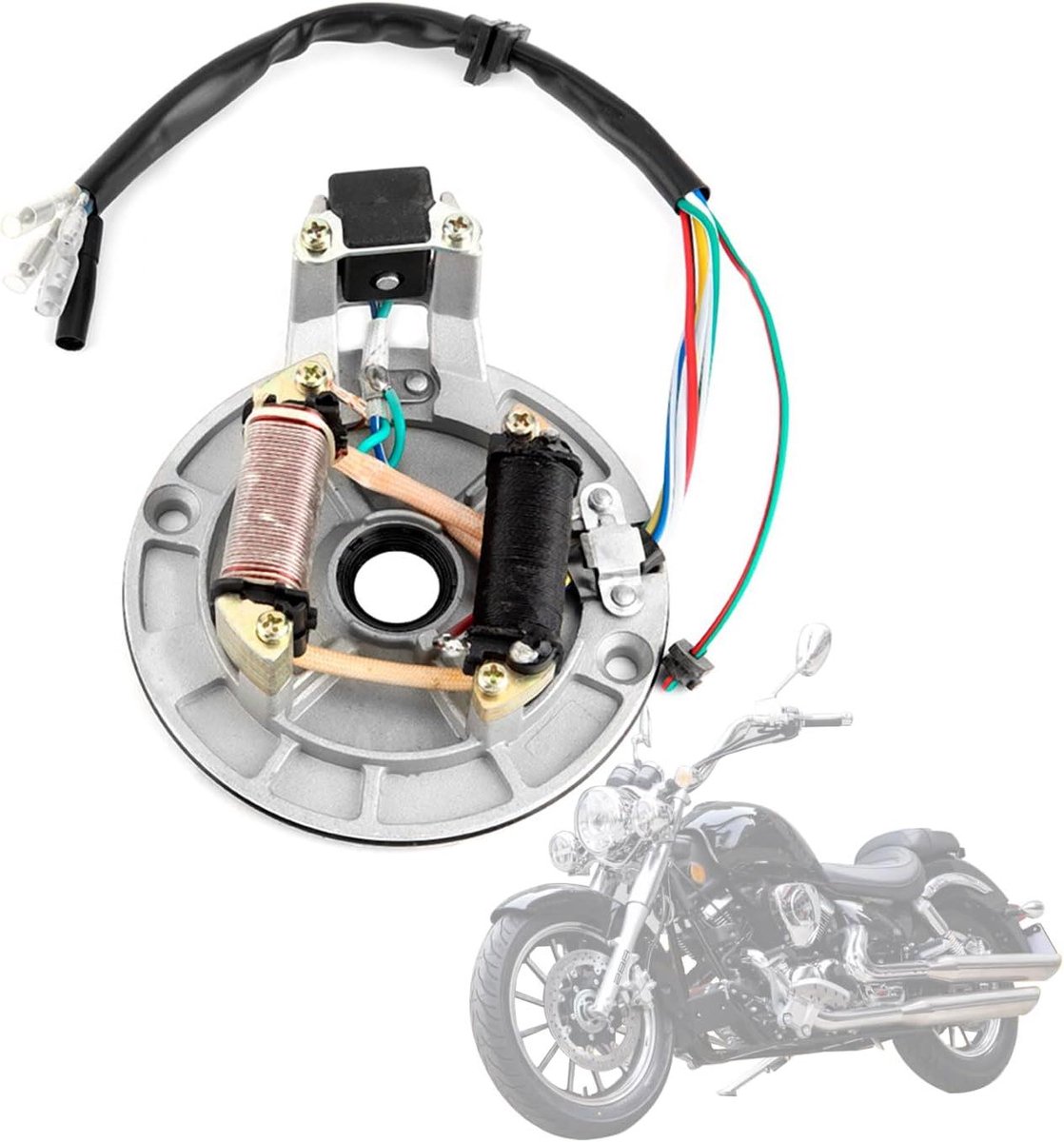 Drill Coil Stator Plate voor Pit/Dirt Bike 70cc 90cc 110cc 125cc - Magnetische Boorspoel