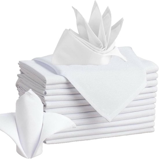 Servetten 4 stuks Taupe-Crème - Katoenen Servetten
