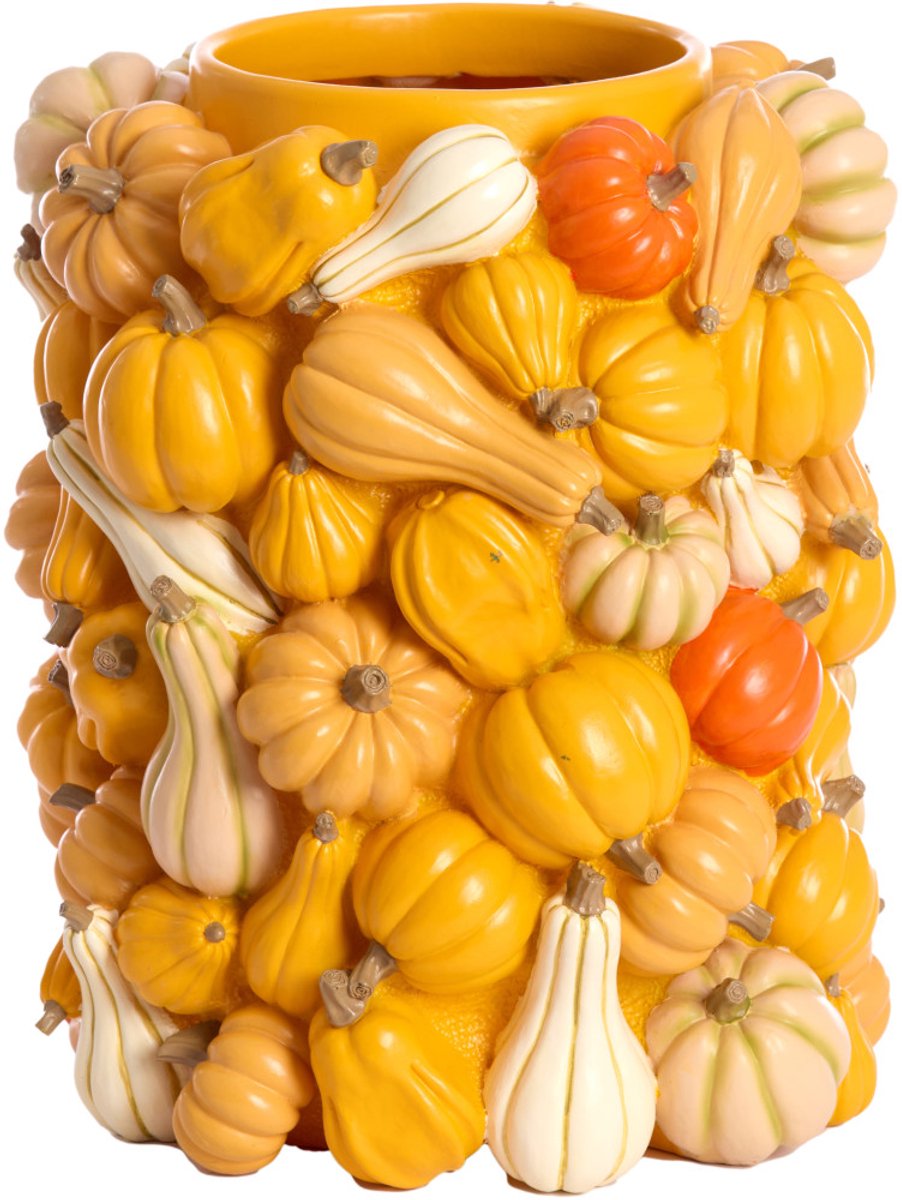 Light & Living Vaas PUMPKIN - Ø27.5x33cm - Geel