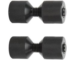 Twee Gat Pins Set - 2 Stuks Aluminium - 2 Gaten Pijp Flens Uitlijners - Aansluiting Pin Set - Flens Uitlijning Pin voor Auto - Schip - Grote Machines