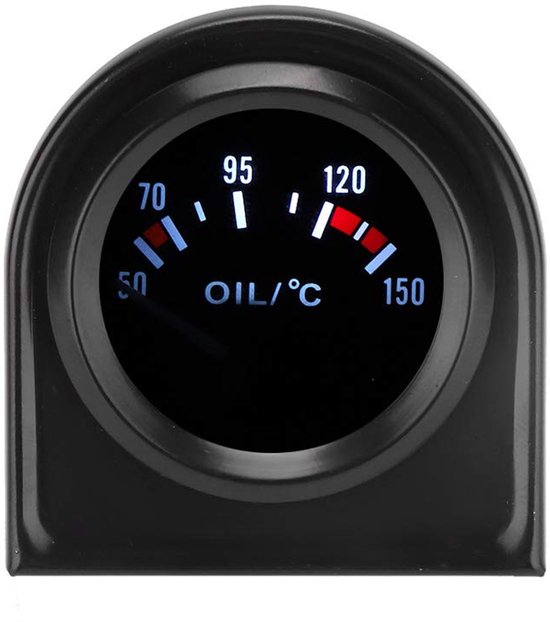 Temperatuur Meter Kit - 2 inch 52mm LED licht - Auto VDO aanwijzer - Vervanging Autometer Water en olietemperatuur - Temp Manometerset 50-150 ℃ van Merkloos	 — afbeelding 5