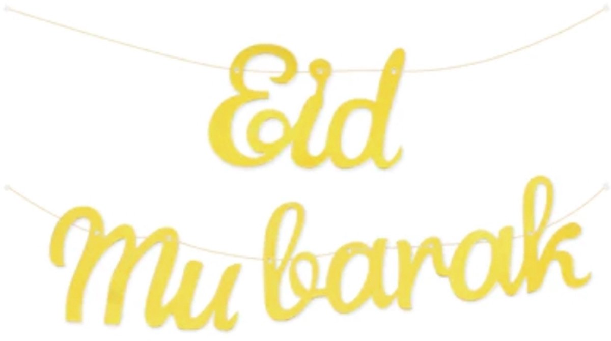 Slinger Eid Mubarak - Script Goud