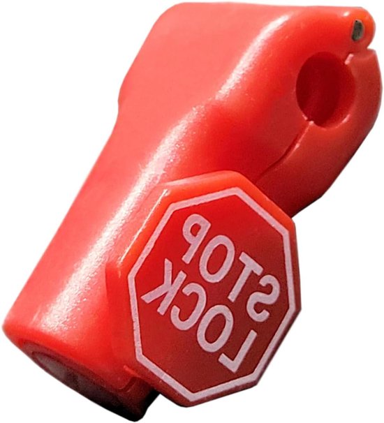 Inovra - 100 stuks Rode Plastic Stop Sloten Anti-Diefstal Slot PEG Haak ...