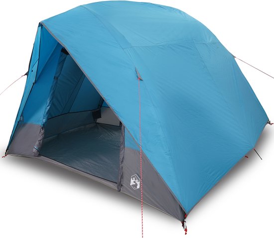 vidaXL - Kamperen - tent - 4-persoons - Waterdicht - Blauw - taft van Vidaxl — afbeelding 5