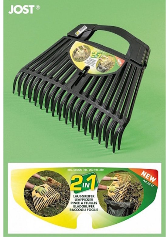 JOST Bladgrijper set, 2 in 1, geel kunststof