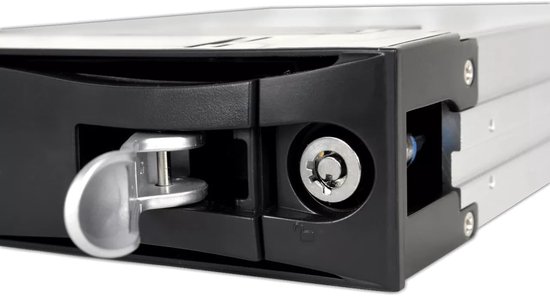 ICY DOCK Rack Mobile, boîtier de Rack Robuste en métal Hot Swap pour 3 x SSD ou HDD 2.5 SATA / SAS dans Une Baie de 3.5 - ToughArmor MB993SK-B