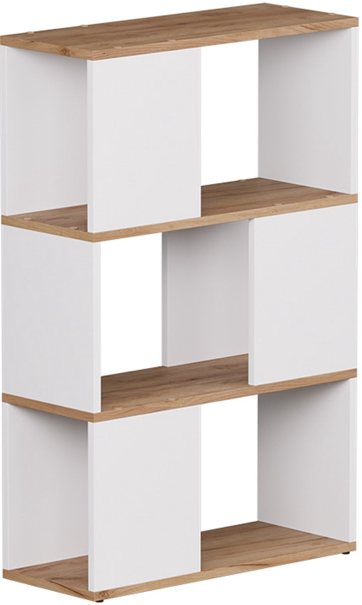 Vicco Eneos Ruimteverdeler – 60 x 94 cm Eik wit/goud Wit/Goudkleurig Eiken