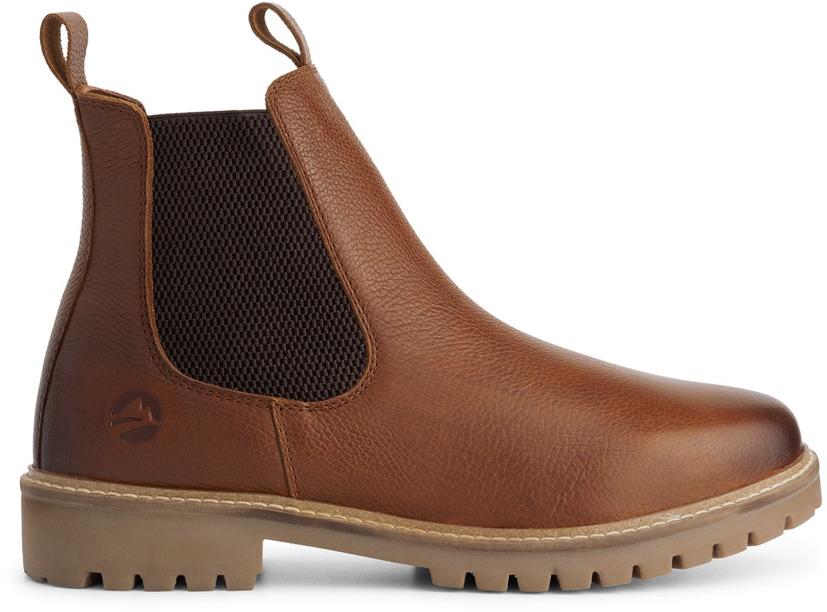 Travelin' Sirdal Heren - Chelsea boots - Wolgevoerd - Cognac