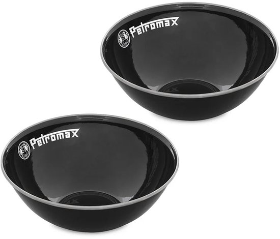 Petromax emaille kom 1L zwart 2 stuks — afbeelding 5