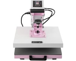 Mila Shop Warmte persmachine - Hittepers - Warmteoverdrachtmachine - Snelle en gelijkmatige verwarming - 2-laags isolatie - Roze