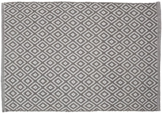 Sealskin Trellis Badmat 60x90 cm - Katoen - Grijs