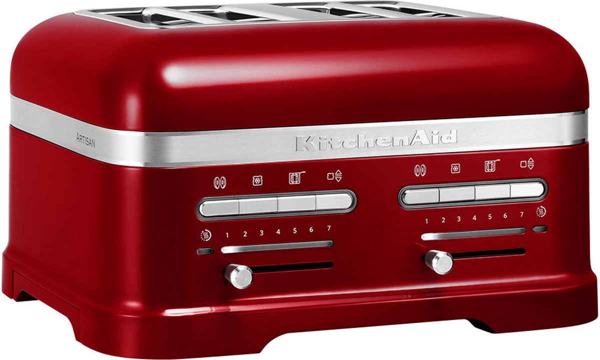 Kitchenaid Broodrooster - Artisan - Toaster met 4 sleuven en verwijderbaar kruimelbakje - Appelrood