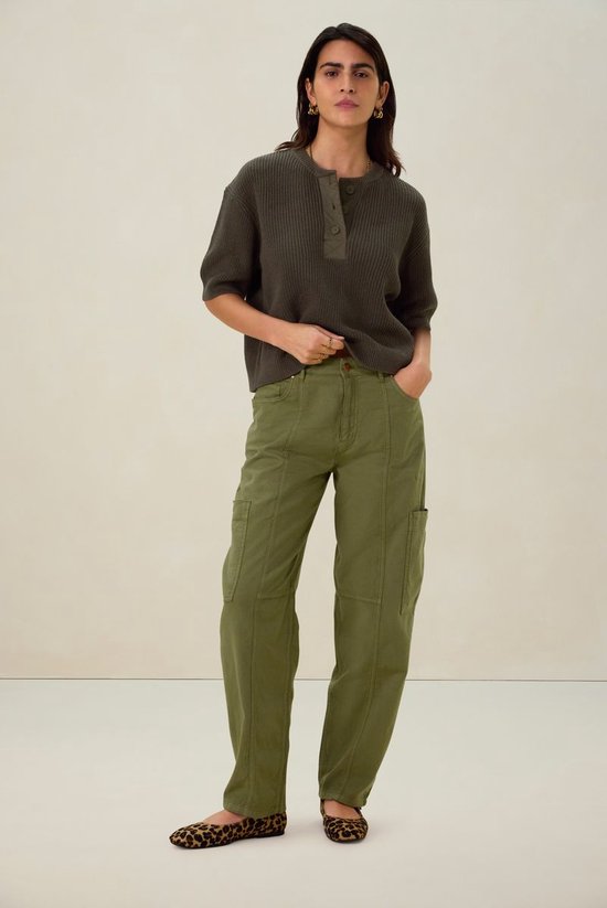 Sissy Boy Korte Gebreide Trui Sissy-Boy Donkergroene Gebreide Trui