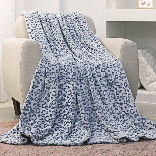 Fleece Deken 90 x 240 cm Microvezel, Behaaglijk, Lichtgewicht Grote Deken Bank Gooien Zacht Voor Bed en Bank, Voor Alle Seizoenen, Khaki