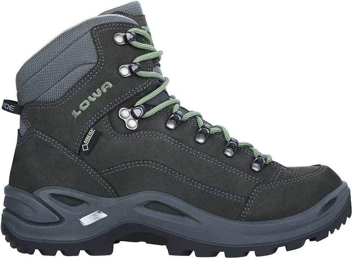 Lowa Renegade GTX Mid Graphite Jade Wandelschoenen Dames Grijs