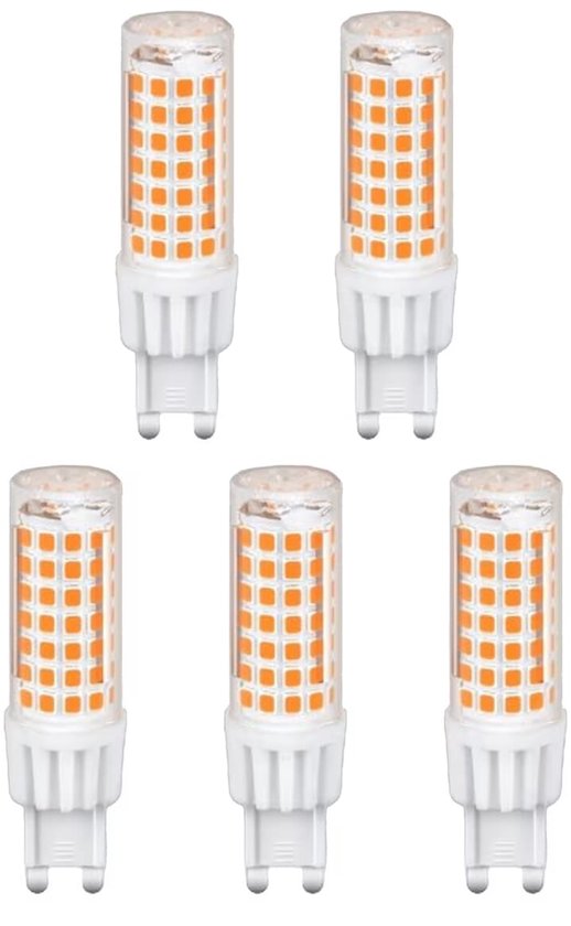 Avide G9 LED Lampe enfichable 7W 220-240V - 4000K - 800lm - Lumières LED Plug-in - Lumière Wit - Remplace la lampe 50W - 5 pièces