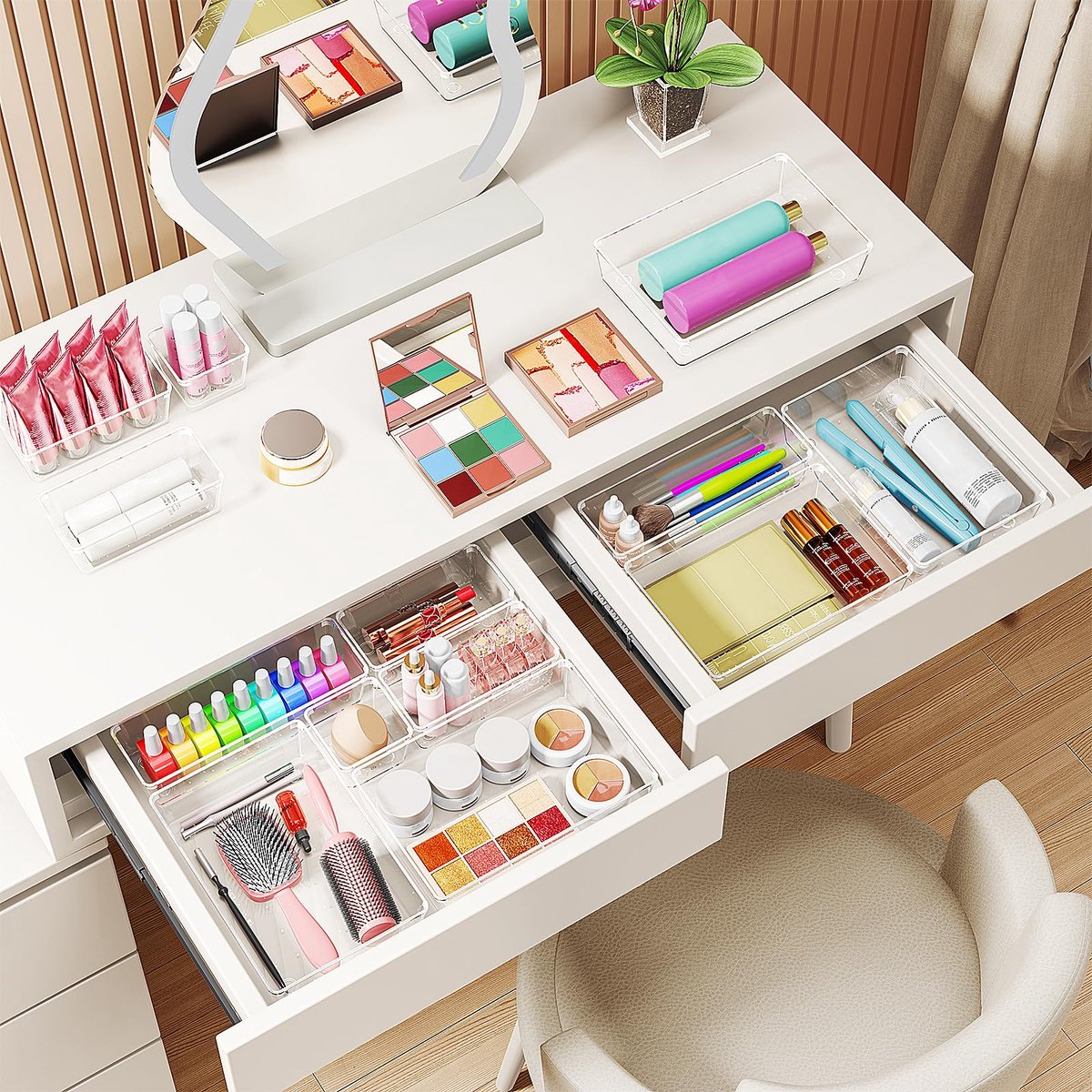 Lade-inzetstuk Set van 25 Stuks voor Optimale Organisatie in Huis en Kantoor