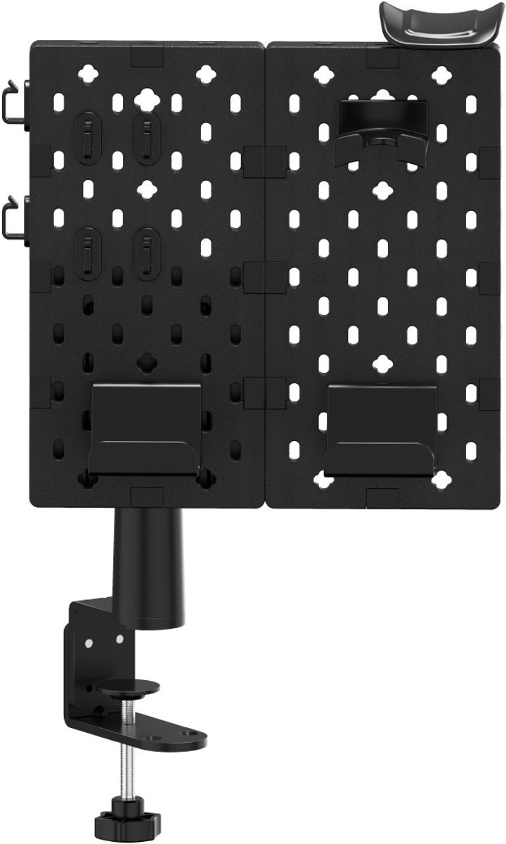 Huzaro Sync 3.0 Hoofdtelefoon & Controller Houder – Bureau Organizer – Metaal – 180° Draaibaar – Klembevestiging