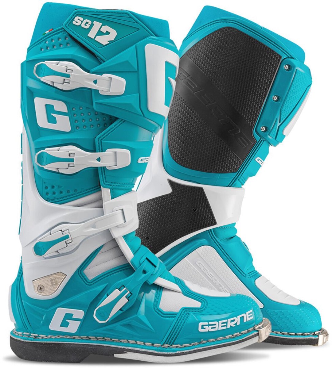 Gaerne SG-12 Turquoise Wit Crosslaarzen - Laars