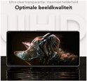 Optimale beeldkwaliteit. Ultra clear transparantie en maximale helderheid. Smartphone met kattenafbeelding toont UHD kwaliteit.