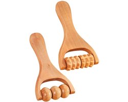 Houten Massage Roller Tool - 2 Stuks