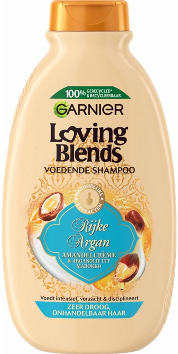 Garnier Loving Blends Rijke Argan Shampoo - 3 x 300 ml - Voordeelverpakking