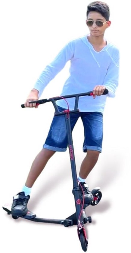 Trottinette Wiggler de ROLLZONE, trottinette wiggle & stunt (noir)