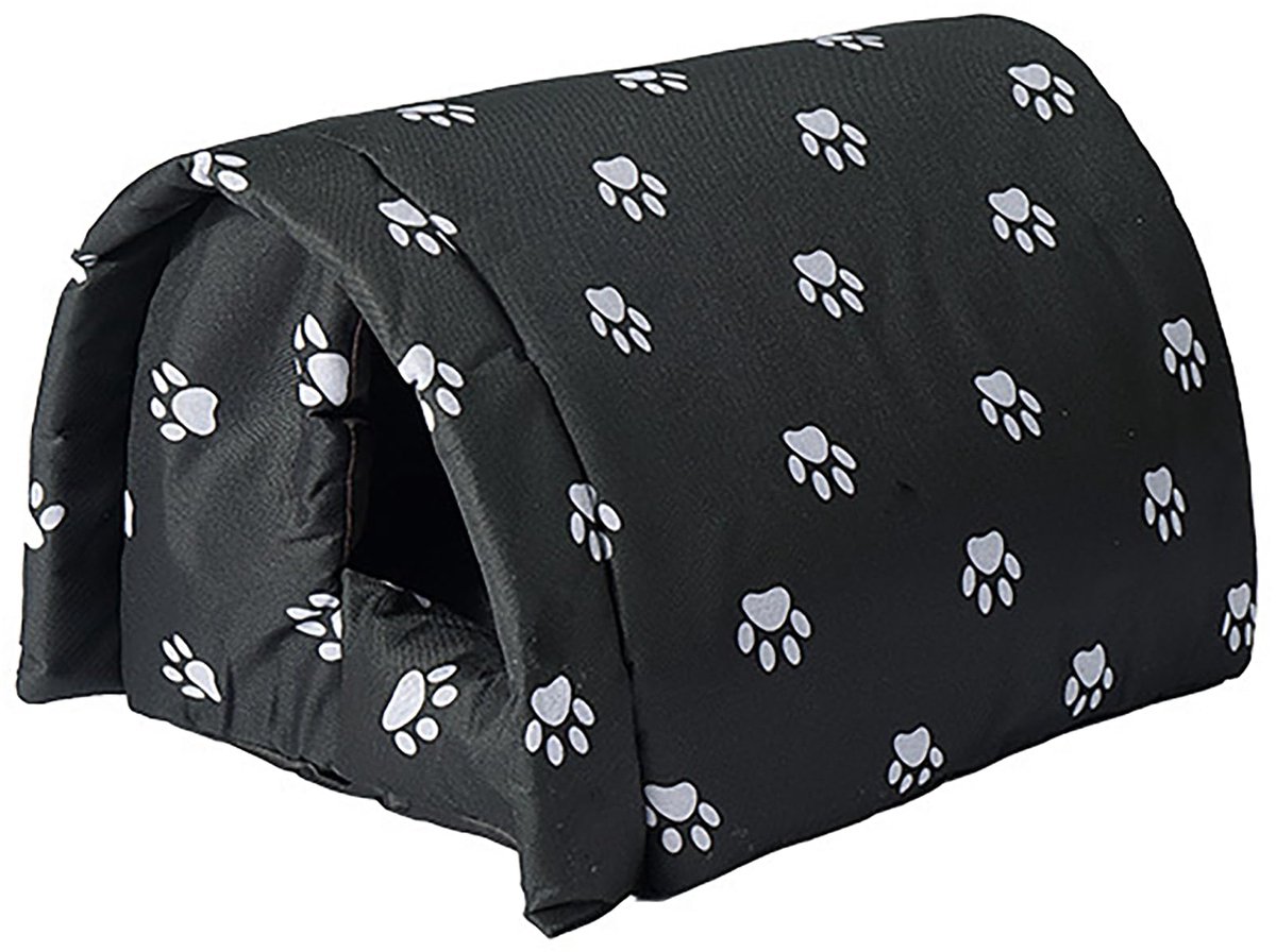 Ibenzoa® Kattenhuis voor buiten met winterbescherming en waterdichte eigenschappen, ideaal voor zwerfdieren