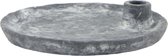 Dijk natural collections - Kaarshouder cement l22b22h4 cm grijs