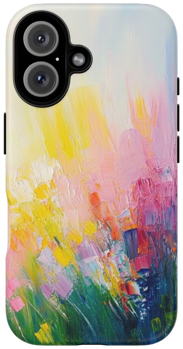 Abstracte Kleurrijke Verfstreken – Telefoonhoesje Geschikt voor iPhone 16