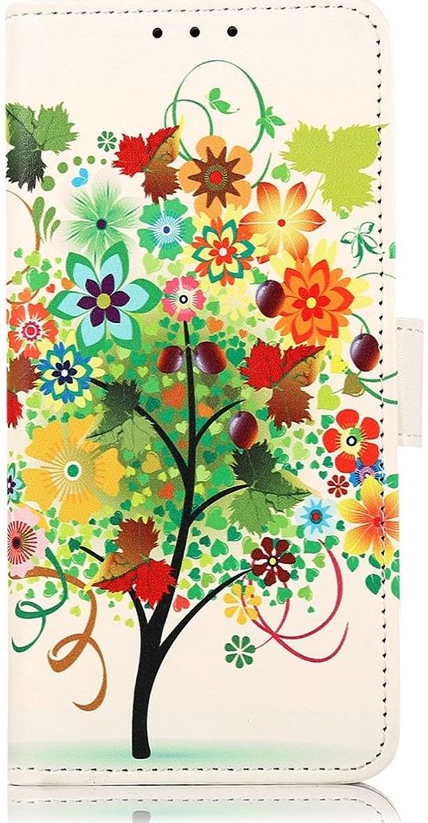 Hoesje Portemonnee Book Case Flower Print Geschikt voor Samsung Galaxy S23 Plus