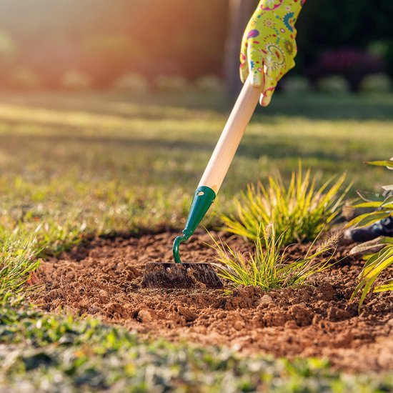KADAX Hakkel, tuinhak voor het losmaken, luchten en wieden van de grond, voor tuin, metalen blad, tuinaccessoires, onkruidhak voor het verwijderen van onkruid, cultivator (werkbreedte: 12 cm, met van Merkloos	 — afbeelding 2