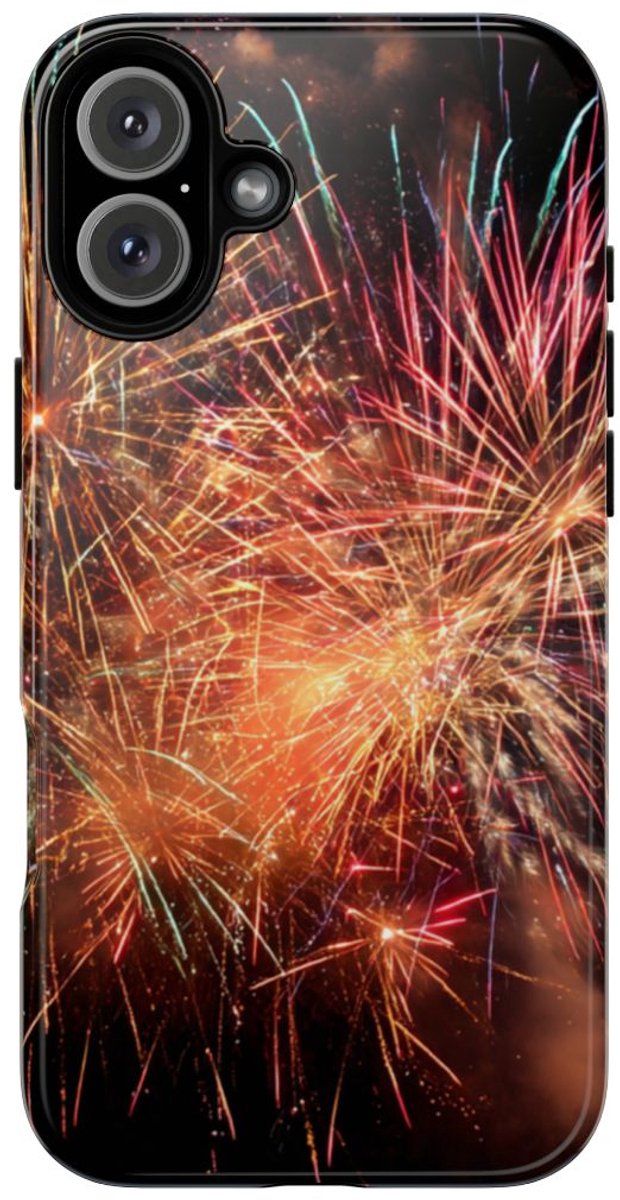 Kleurrijk Vuurwerk Spektakel – Telefoonhoesje Geschikt voor iPhone 16 Plus