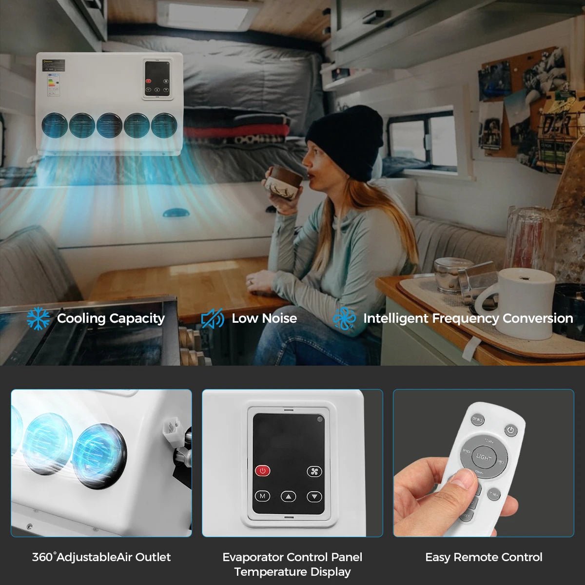 Afbeelding 3 van Elektrische Dakairconditioning - Dakairco - Camper Airco -