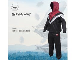 Saunapak voor gymtraining en fitnesstraining, niet-scheurende zweetpakken voor mannen, vrouwen, gewichtsverlies, afslankoefeningen, trainingspak met capuchon voor cardio, gewichtheffen, hardlopen, joggen.Sweat Suit for fitness n training