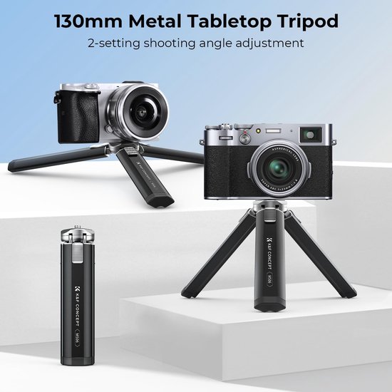 Mini Statief, Statief voor Camera, Flexibele 360 ​​graden Rotatie Balhoofd, 1/4 Inch Schroef Compacte Draagbare Telefoon Selfie Statief Camera Statief voor Video-opname Vloggen