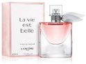 Lancôme La Vie est Belle Eau de Parfum, 30ml, in een glazen fles met een lichtroze parfum en een grijze strik.