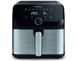 Moulinex Easy Fry Mega EZ855D20 friteuse Enkel 7,5 l Vrijstaand Heteluchtfriteuse Zwart, Roestvrijstaal