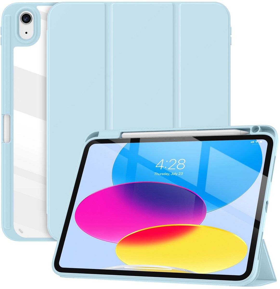 Accezz IPad Pro 13 2024 M4 Hülle: Liquid Silicone Backcover Met Penhouder Accezz